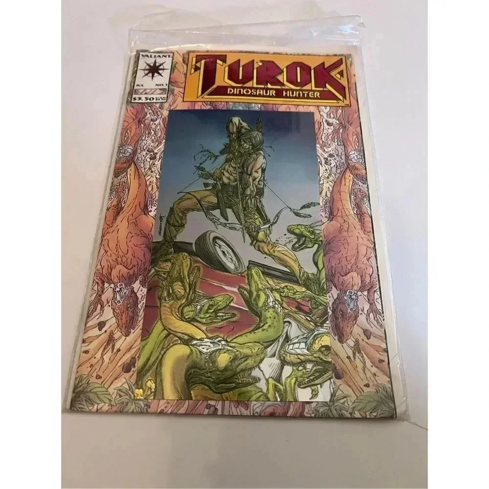 Turok,‎ Dinosaur Hunter #1 (1993)  Valiant Comics - Red Foil Chromium